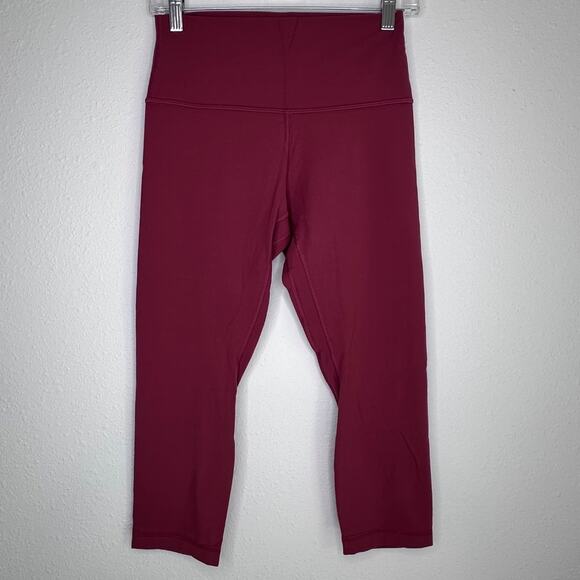 Lululemon Align High-Rise Crop 21" Inseam Legging, Chianti, Size 8 - Picture 2 of 9